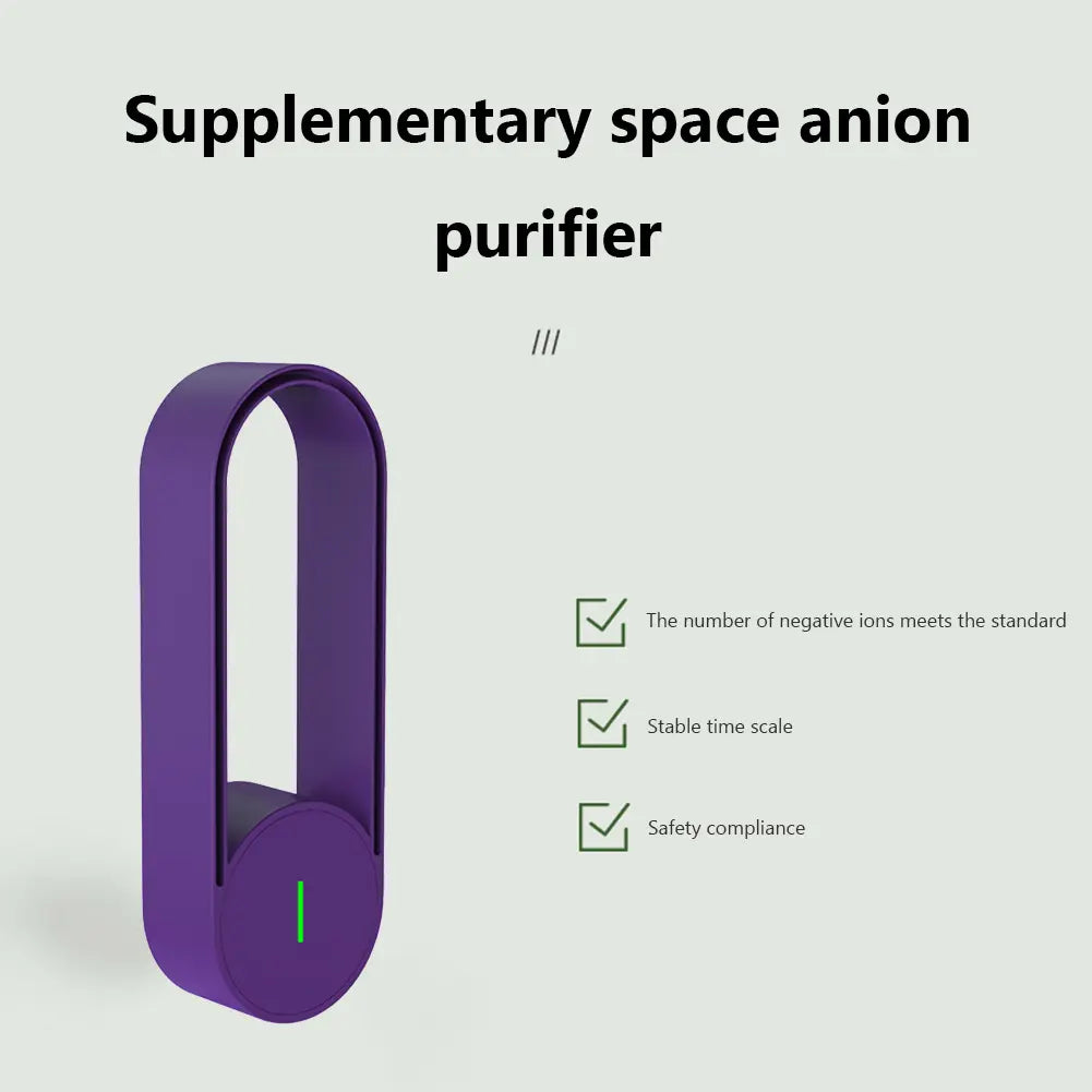 USB Negative Ion Air Purifier Toilet Anion Purification Lilac Milo