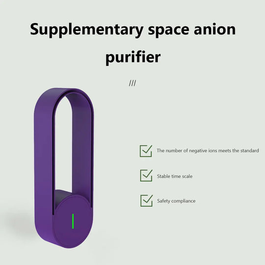 USB Negative Ion Air Purifier Toilet Anion Purification Lilac Milo