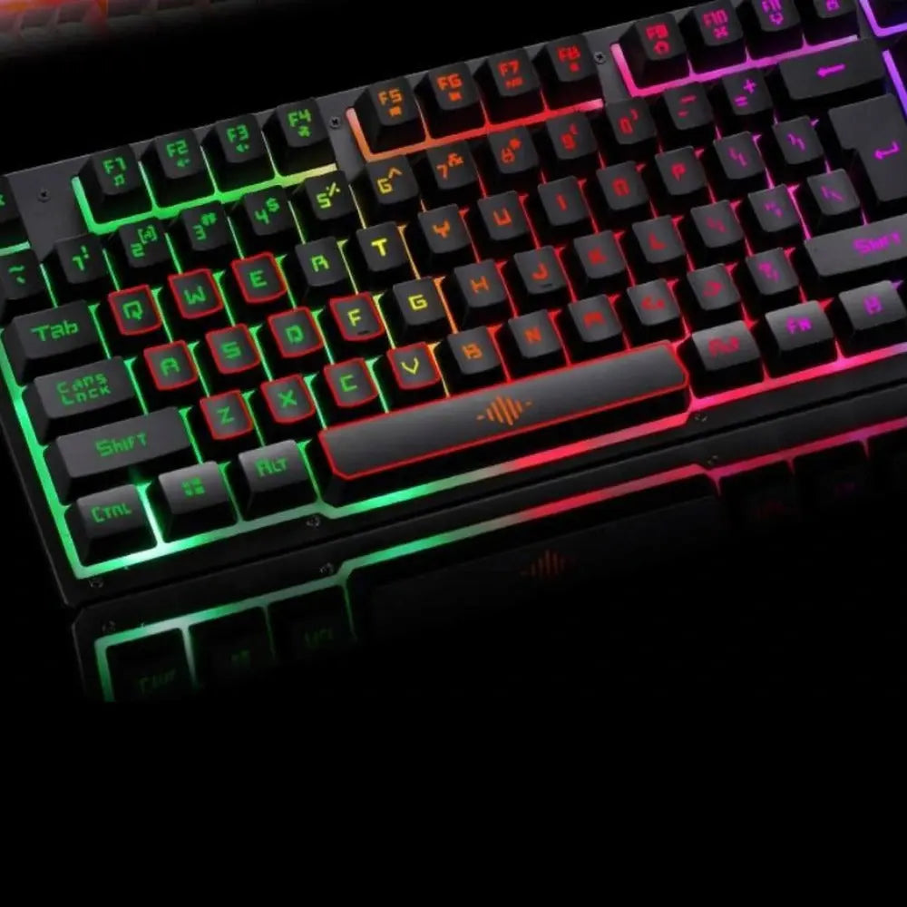 Ninja Dragons Z4 104 Keys LED Flame Gaming Keyboard with 2000 DPI Yellow Pandora