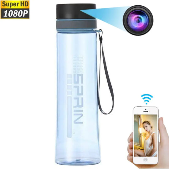 Water Cup Camera 1080P HD Camera with Wifi Water Bottle Camera Teal Simba