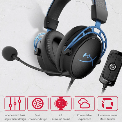 Casque de jeu avec son surround 7.1 et microphone