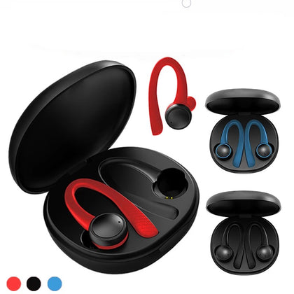 Écouteurs Bluetooth de sport sans fil du crochet d'oreille TWS 5.0