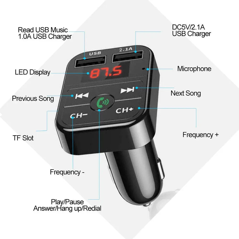 All Purpose Dual USB Car Adaptor Fast Charger - Shakefav.com