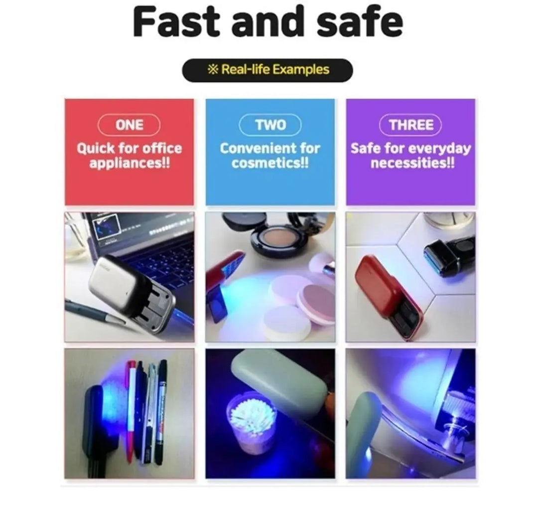 Handheld Portable UV Light Sanitizer Yellow Pandora