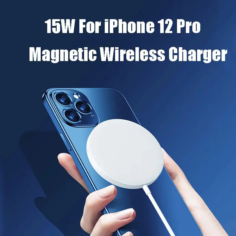 Magnetic QI Wireless Charger for Iphone12 Magsafe Huawei Samsung Teal Simba