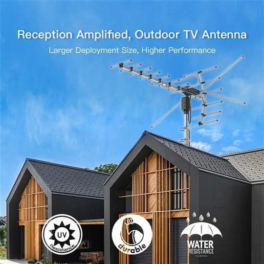 360°Rotation 45-230MHz/470-860MHz 15-22dB Outdoor Antenna Lilac Milo