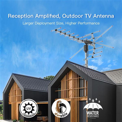 360°Rotation 45-230MHz/470-860MHz 15-22dB Outdoor Antenna