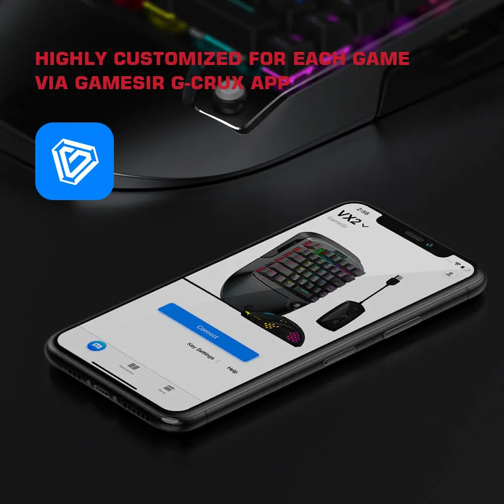 GameSir VX2 AimSwitch Wireless Bluetooth Gaming Keyboard and Mouse Lilac Milo