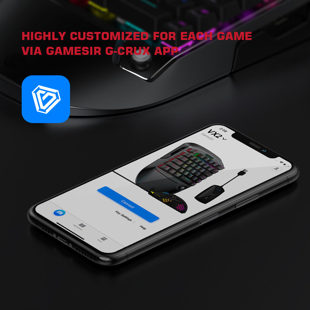 GameSir VX2 AimSwitch Wireless Bluetooth Gaming Keyboard and Mouse