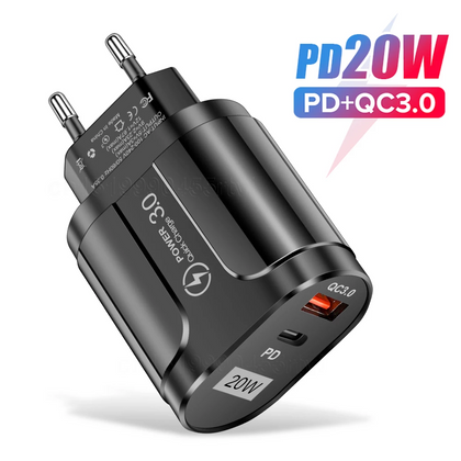 PD 20W USB Type C Charger Fast Charging For iPhone Samsung