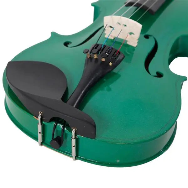 4/4 Acoustic Violin Case Bow Rosin Teal Simba