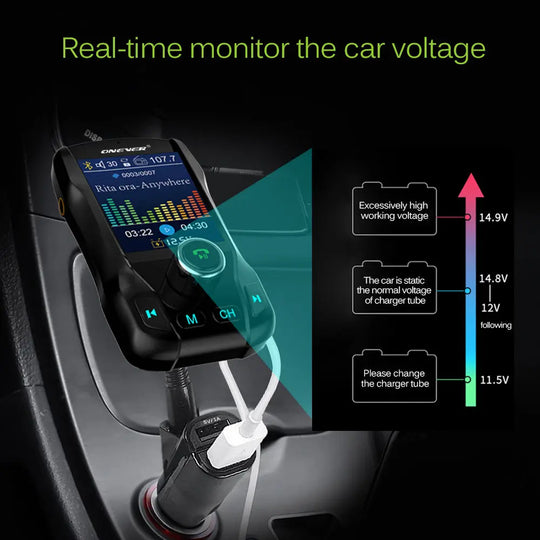 Bluetooth FM Transmitter for Car Bluetooth V3.0 - Shakefav.com