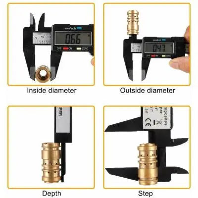 Digital Caliper Electronic Gauge Carbon Fiber Vernier Micrometer Ruler - Shakefav.com