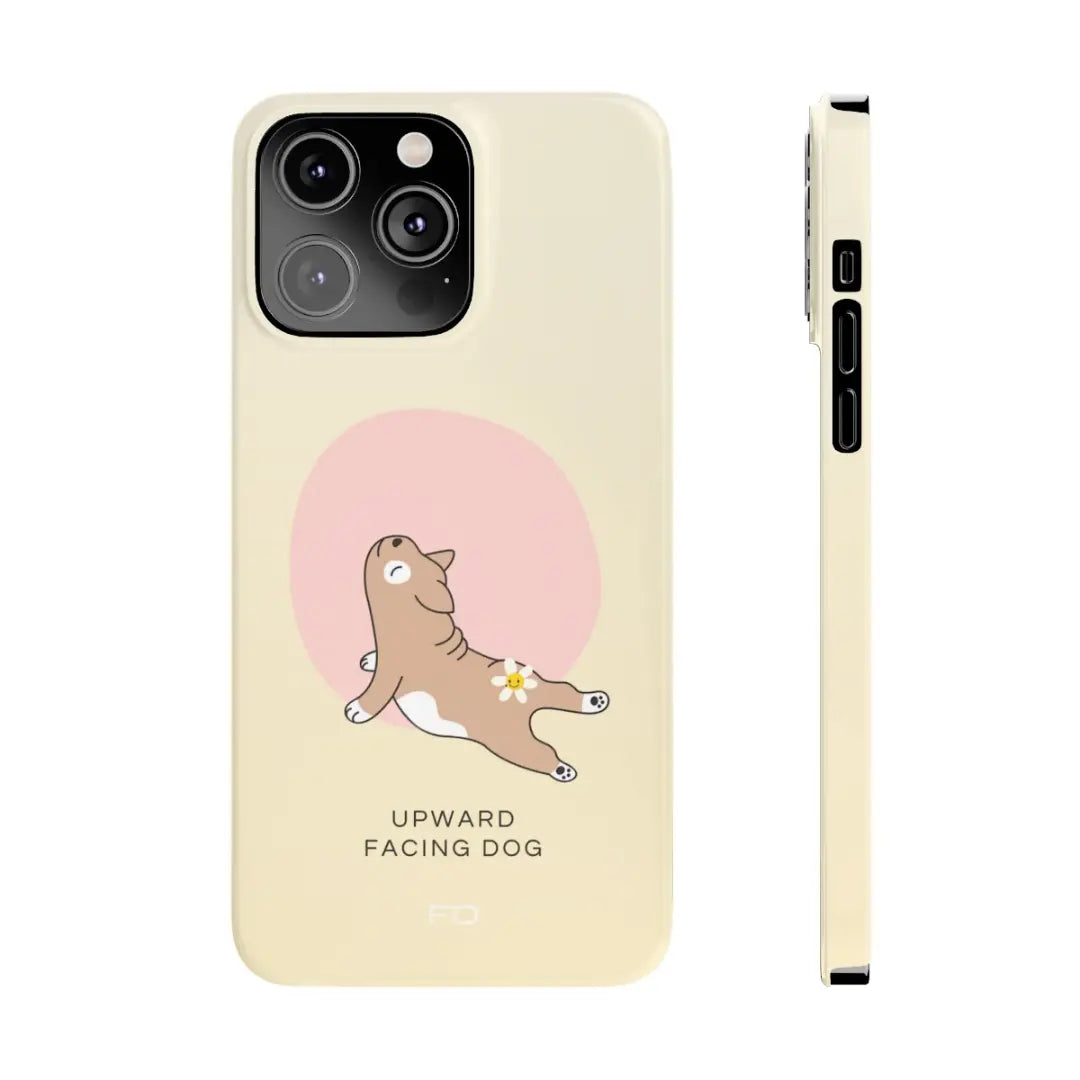 Upward Facing Dog Yoga Theme Slim Case for iPhone 14 Series - Shakefav.com