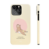 Upward Facing Dog Yoga Theme Slim Case for iPhone 14 Series