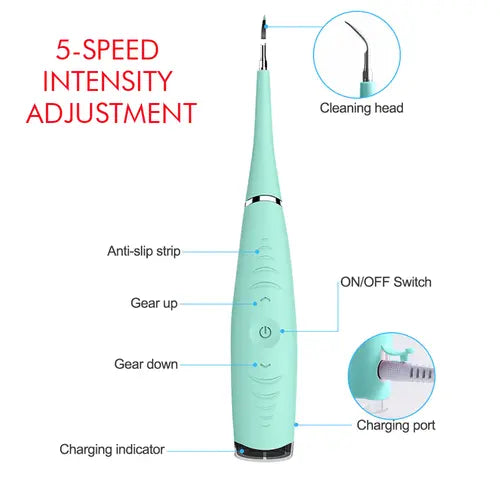 Electric Sonic Dental Tooth Calculus Remover Tooth Stains Cleaner - Shakefav.com