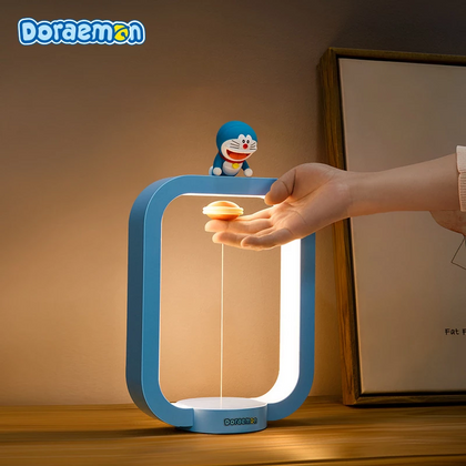 Doraemon Magnetic Suspension Desk Lamp Night Light Bright Adjustable