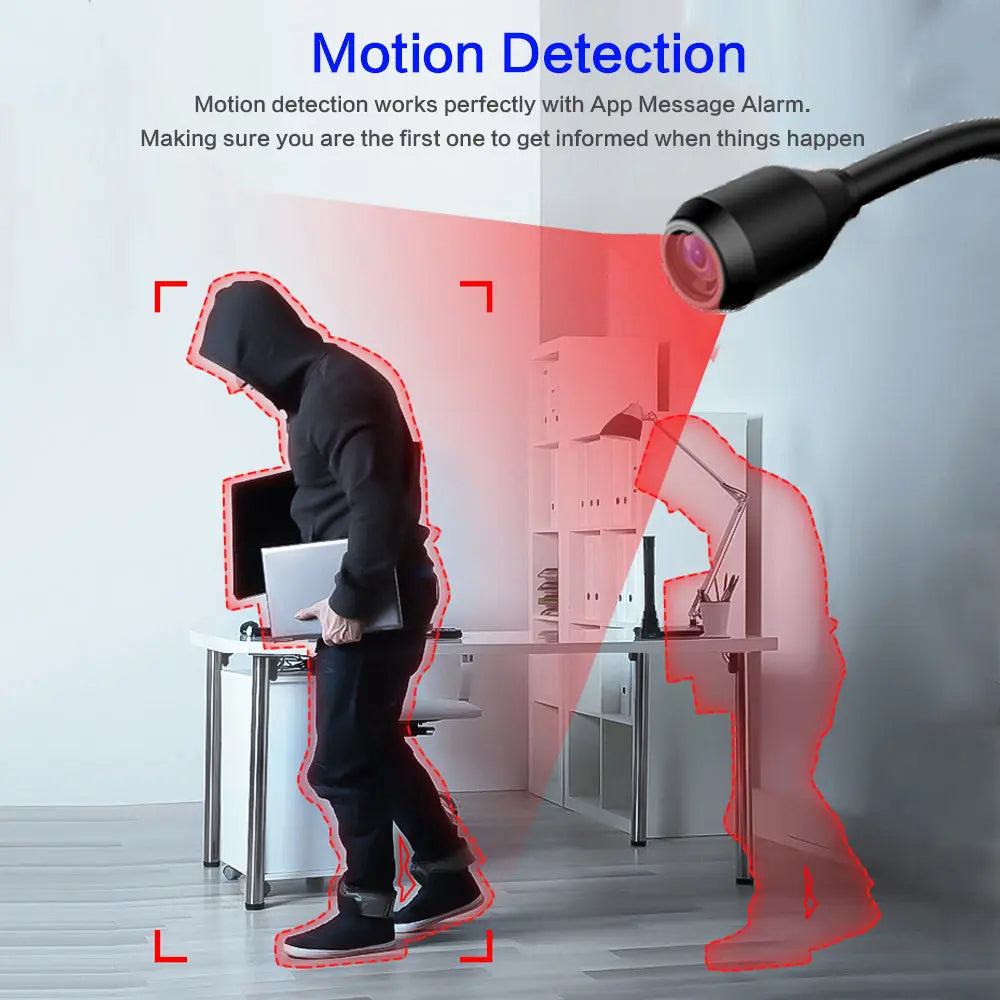 HD 1080P Wifi USB Camera with Night Vision Motion Detection Lilac Milo