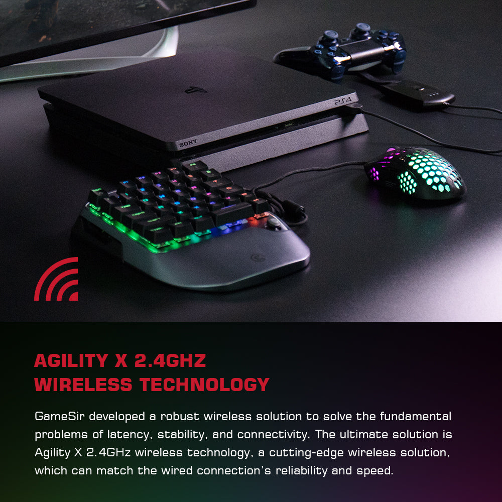 GameSir VX2 AimSwitch Wireless Bluetooth Gaming Keyboard and Mouse