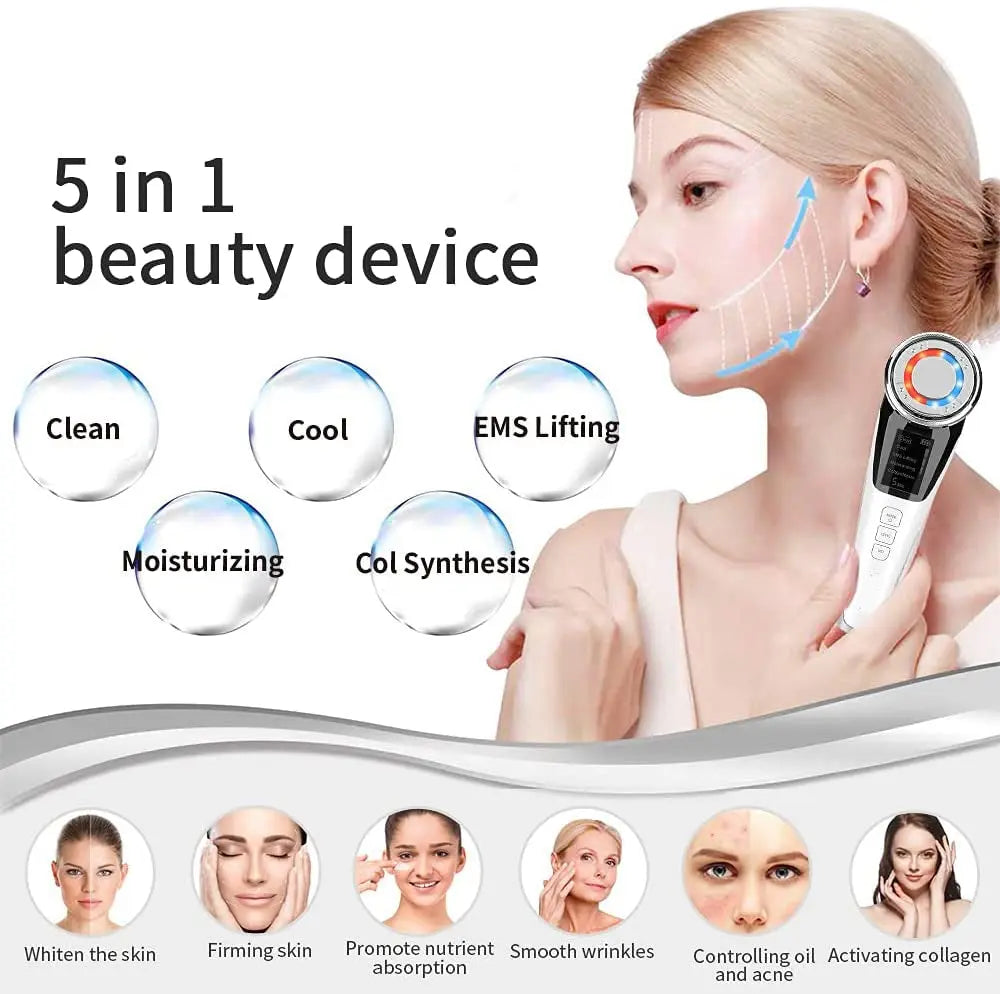 Facial Massager Ultrasonic Vibration Wrinkle Remover Anti-Ageing - Shakefav.com