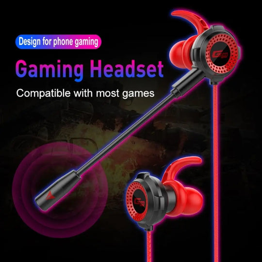 Ninja Dragons G2000 3.5mm Gaming Earphones with Extension Microphone - Shakefav.com