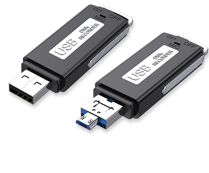 OTG USB مسجل صوت رقمي صغير تجسس الصوت مسجل USB