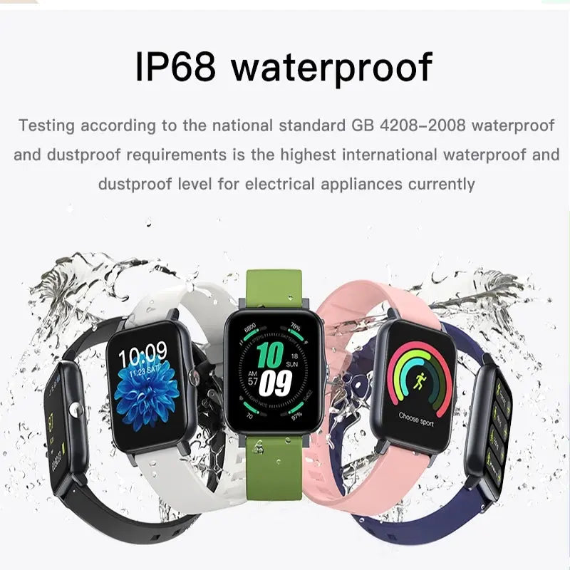 Full Screen IP68 Waterproof Ultra-Thin Smartwatch - Shakefav.com