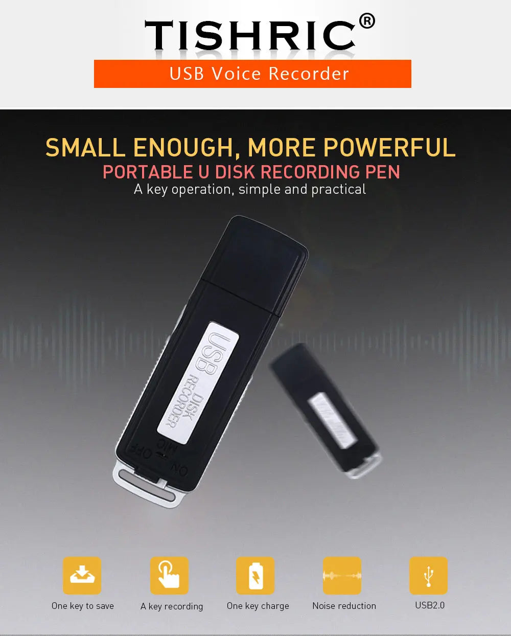 OTG USB Mini Digital Voice Recorder Audio Spy USB Recorder - Shakefav.com