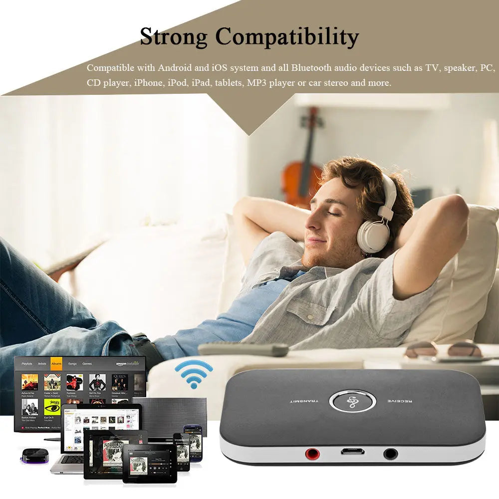 2 in 1 Bluetooth 4.1 Audio Transmitter & Receiver Teal Simba