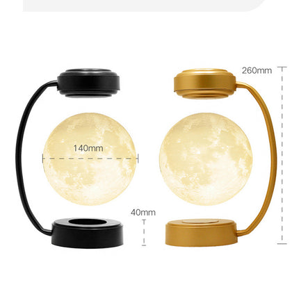 Lampe de lune à lévitation magnétique portable LED lampe suspendue rotative