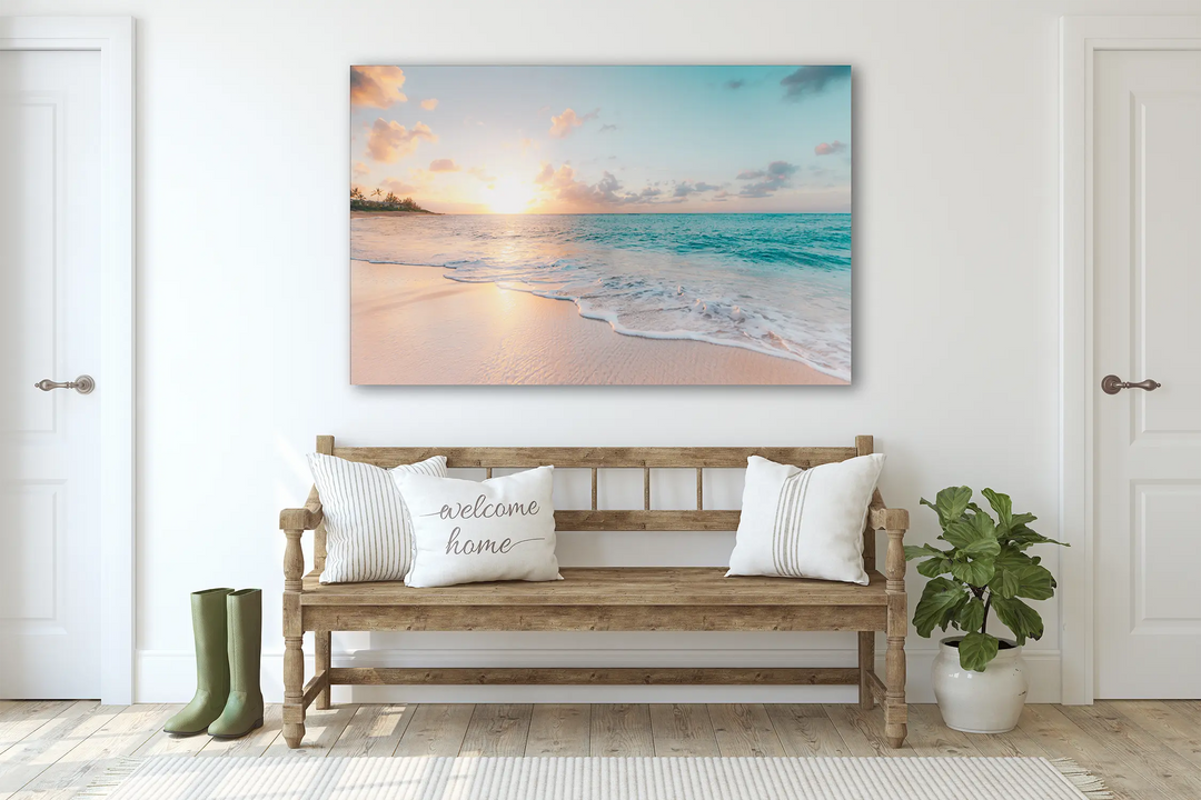 Glass Wall Art -Sea & Waves  (18x28 inches - 46x72cm) - Shakefav.com