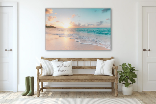 Glass Wall Art -Sea & Waves  (18x28 inches - 46x72cm) - Shakefav.com