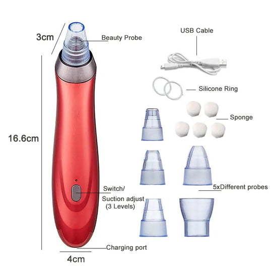 Electric Acne Blackhead Removeing Skin Vacuum - Shakefav.com