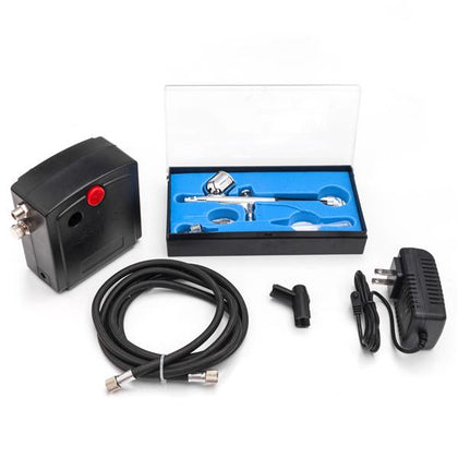 Portable TC-100K New Precision Airbrush Air Compressor Set