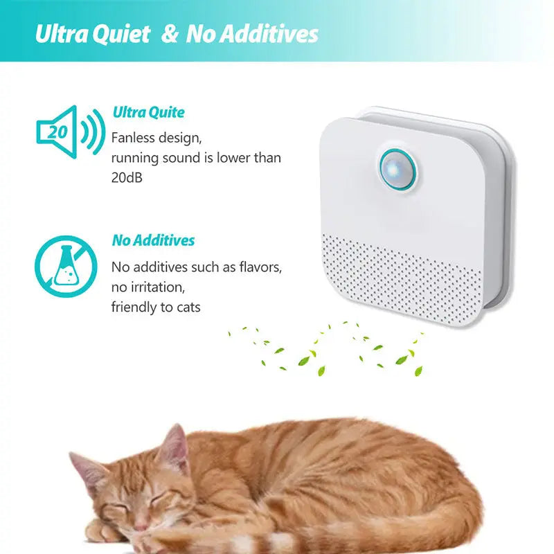 Smart Cat Odor Purifier for Cat Litter Box Deodorizer Dog Air Cleaner - Shakefav.com