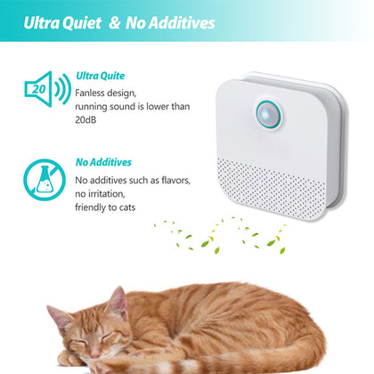 Purificateur d'odeurs de chat intelligent, pour litière de chat, désodorisant, purificateur d'air pour chien