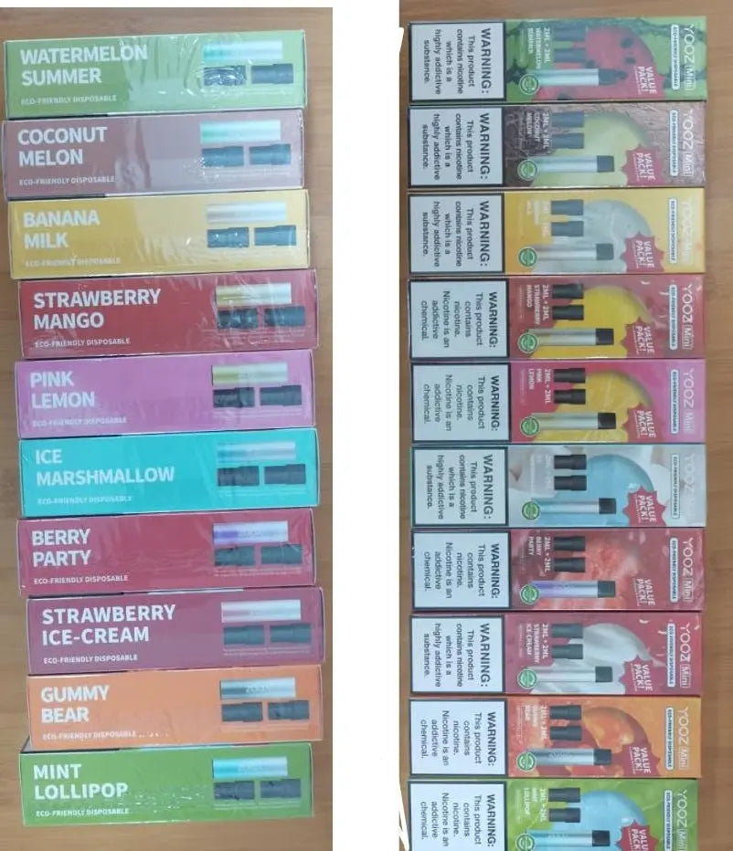 Rechargeable Set Electronic Cigarettes Vapesmoke Variety of Flavors Teal Simba