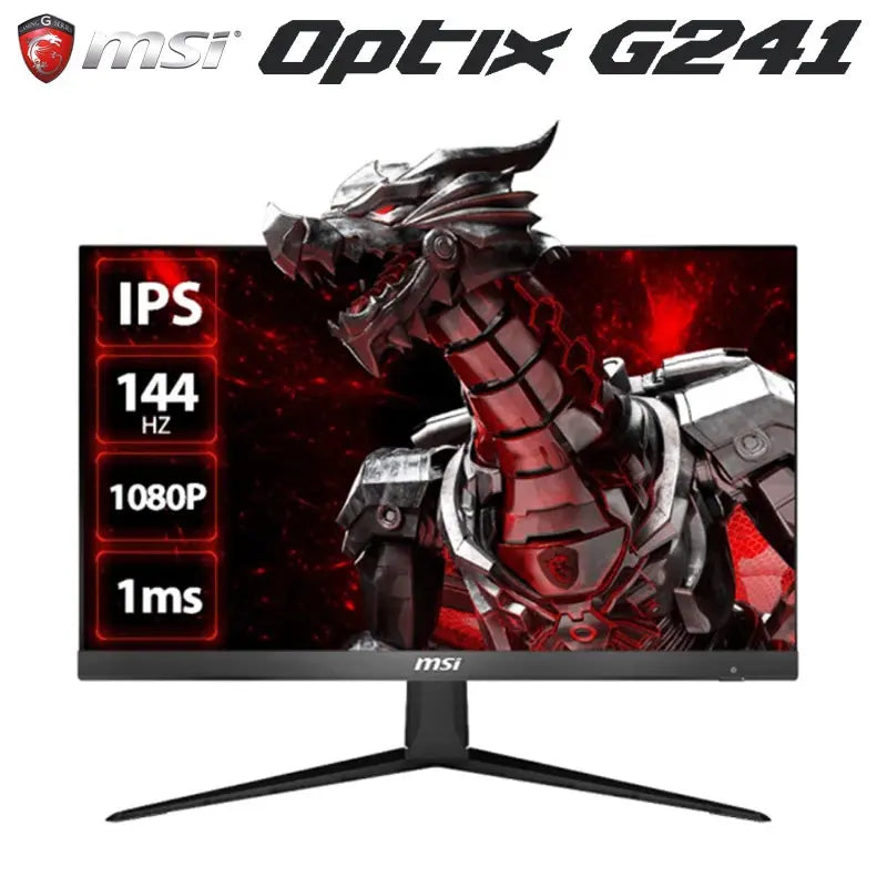 MSI Optix G241 24" FHD PC Monitor 144Hz IPS FreeSync Gaming Monitor Lilac Milo