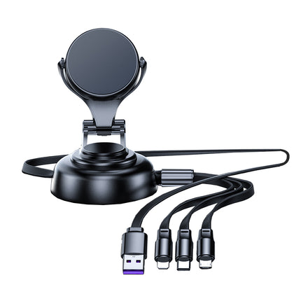 Zunammy 3 in 1 Tri-Cable Magnetic Car Mount Charger