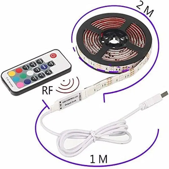 Waterproof RGB Led Strip Lights for Bedroom TV Backlight Kit - Shakefav.com