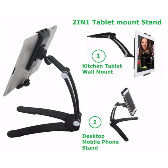 Wall Desk Tablet Stand Digital Kitchen Tablet Mount Stand Teal Simba