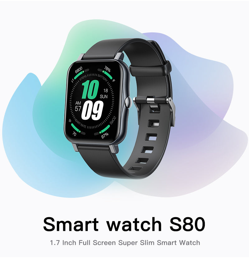 Full Screen IP68 Waterproof Ultra-Thin Smartwatch Teal Simba