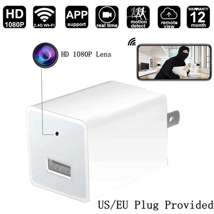 Caméra avec chargeur mini USB WIFI HD 1080P