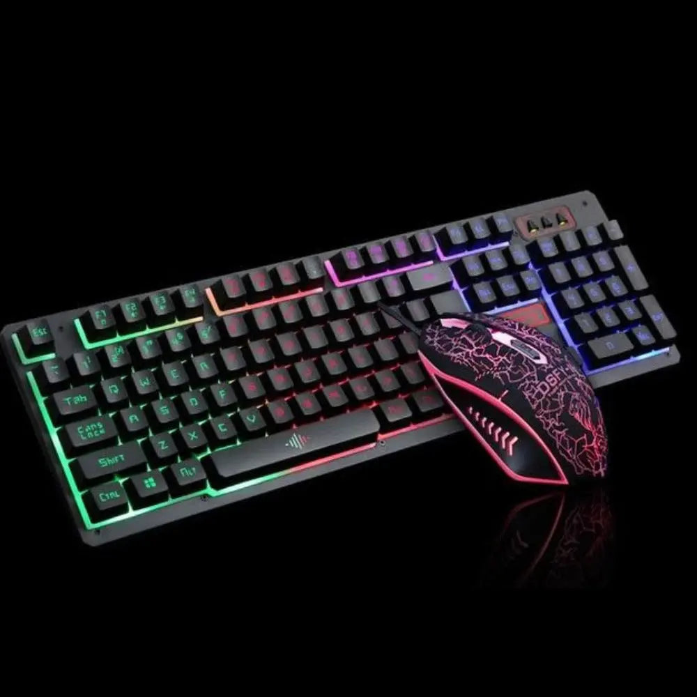 Ninja Dragons Z4 104 Keys LED Flame Gaming Keyboard with 2000 DPI Yellow Pandora