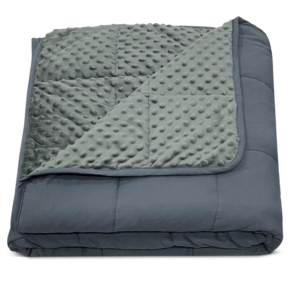 Weighted blanket 20 pound Grey inner/ Grey outer - Shakefav.com