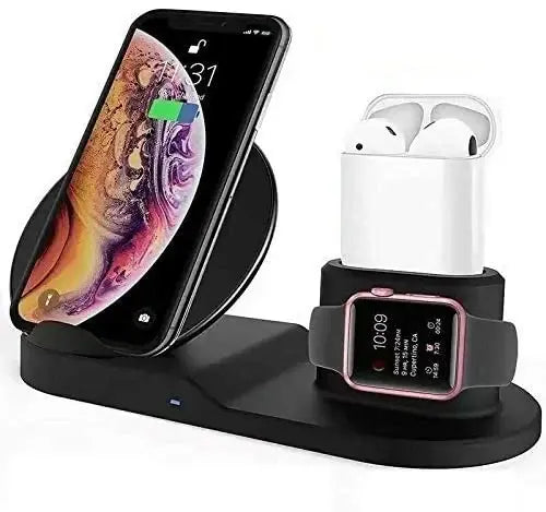 3 in 1 Wireless Fast Charger Stand Dock Lilac Milo