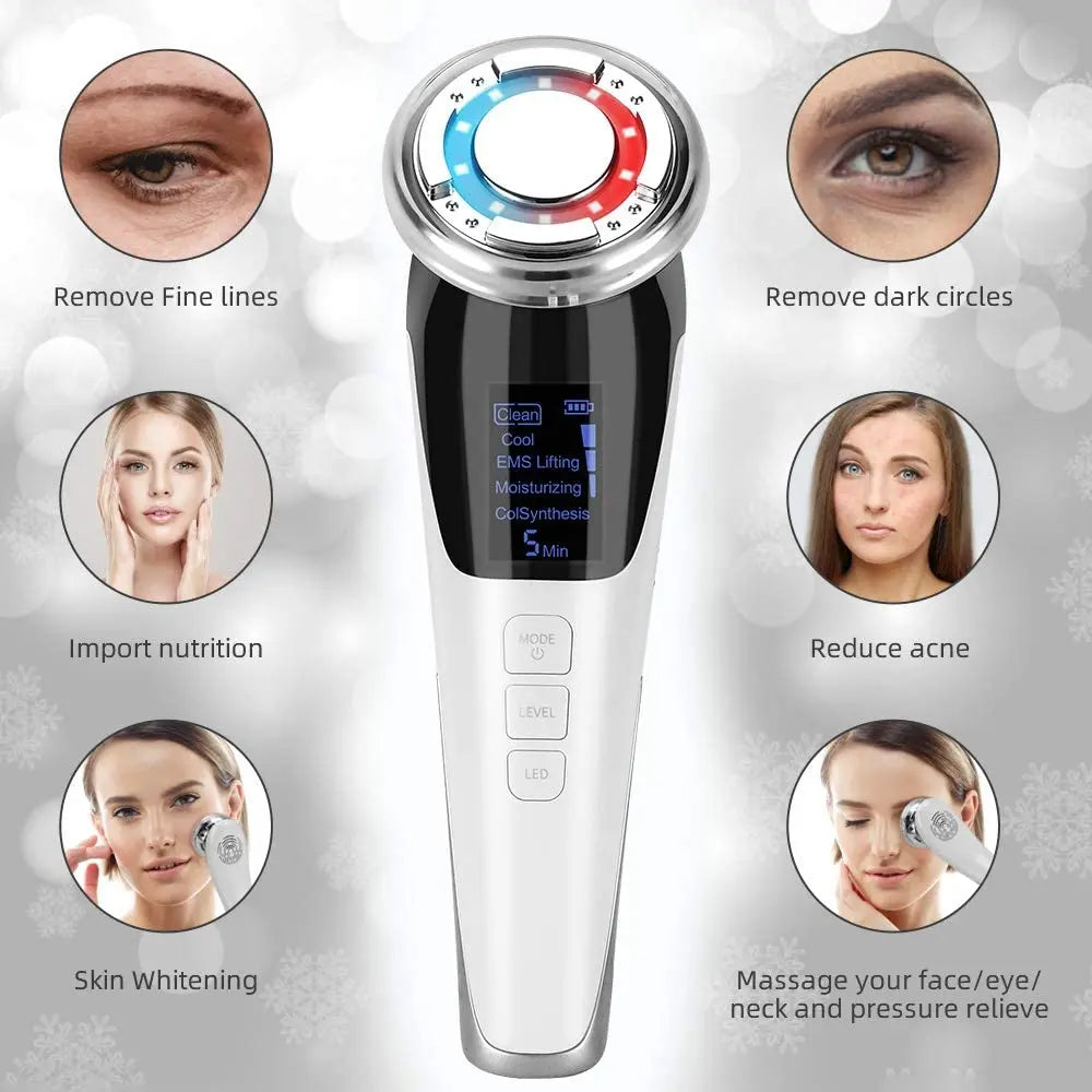 Facial Massager Ultrasonic Vibration Wrinkle Remover Anti-Ageing - Shakefav.com