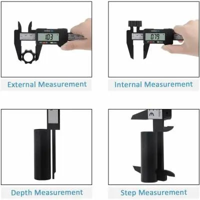 Digital Caliper Electronic Gauge Carbon Fiber Vernier Micrometer Ruler - Shakefav.com