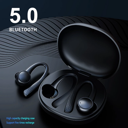 Écouteurs Bluetooth de sport sans fil du crochet d'oreille TWS 5.0