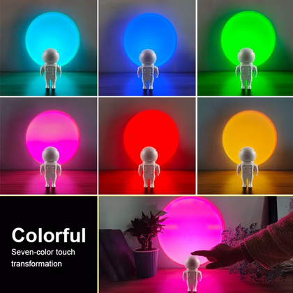 Rechargeable  Astronaut LED Sunset Projection Lamp